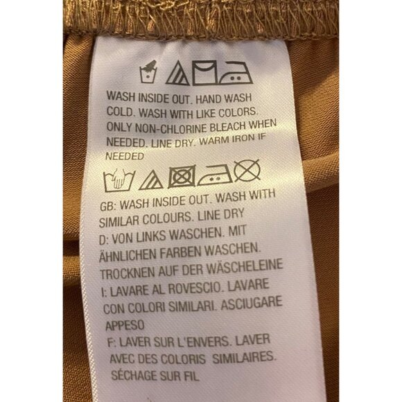 NWT Bob Mackie Wearable Art Womens Tan Wide-Leg Pants 1X - Picture 5 of 11